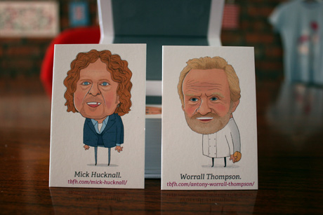 TBFH cards printed by Moo