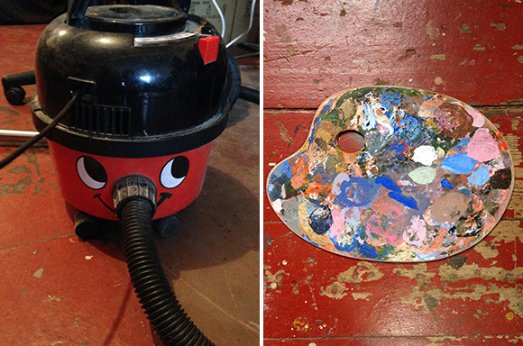 Henry hoover and paint palette